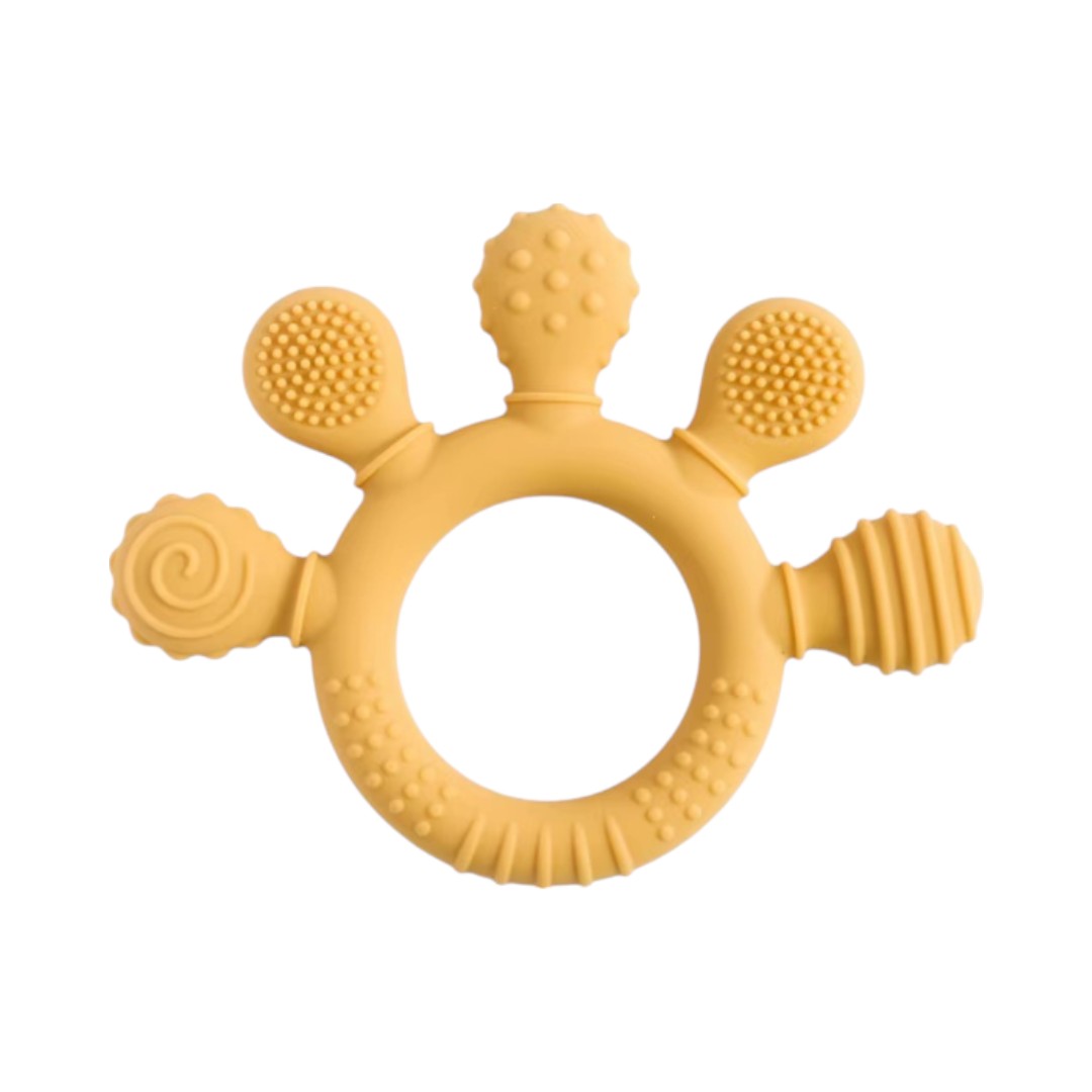 Silicone baby teething ring