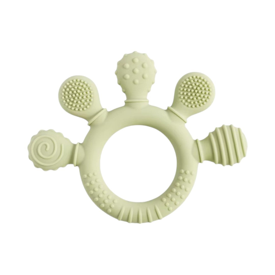 Silicone baby teething ring