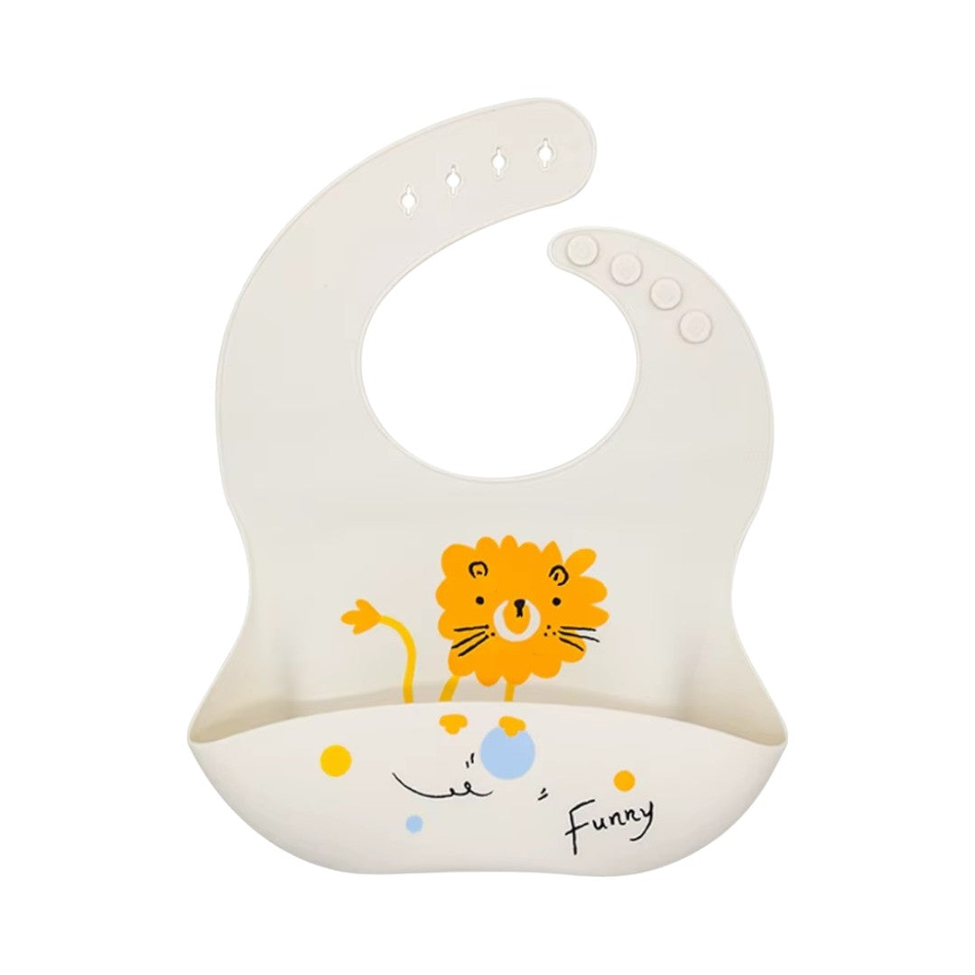 Waterproof silicone baby bib