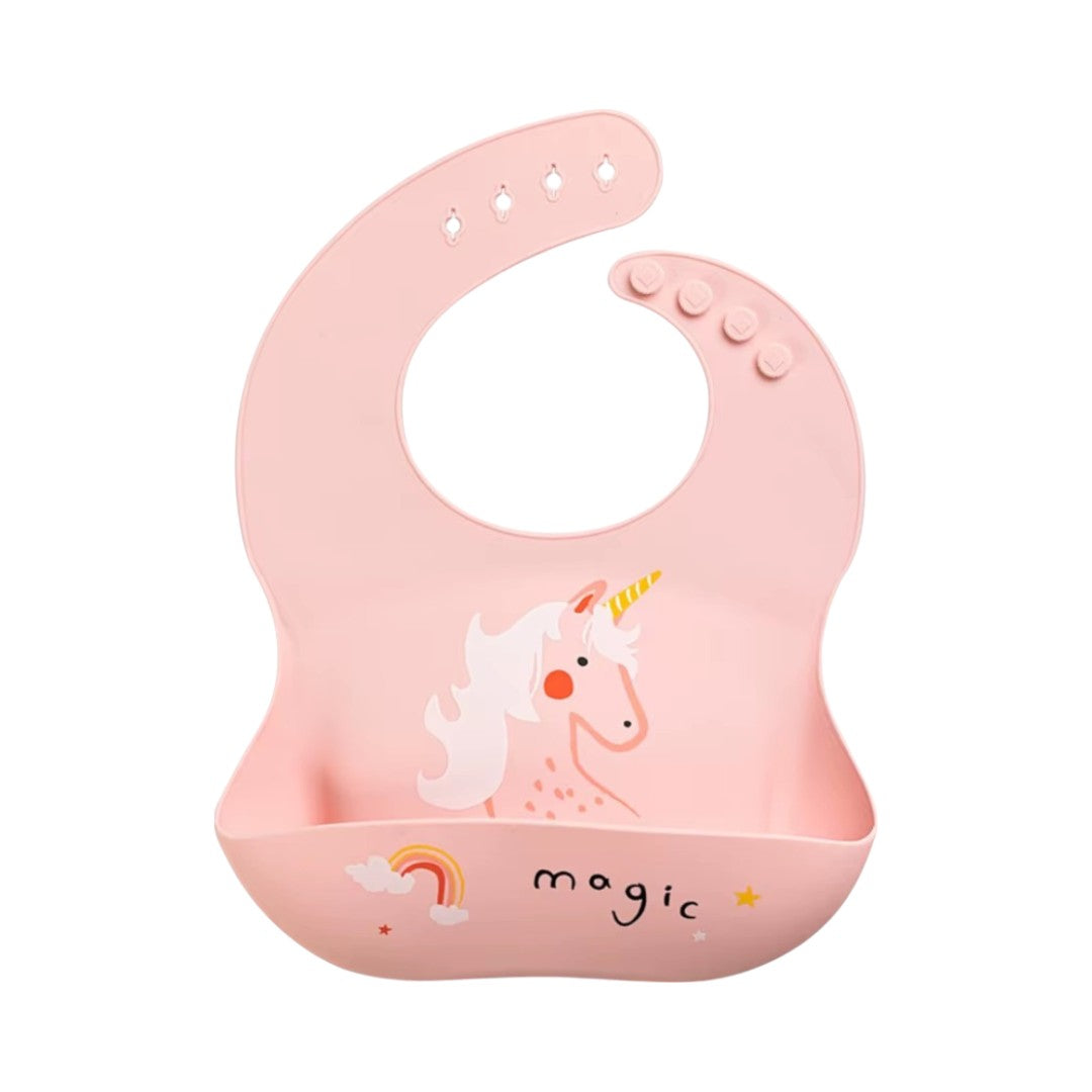 Waterproof silicone baby bib