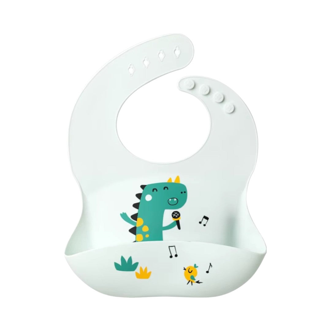 Waterproof silicone baby bib