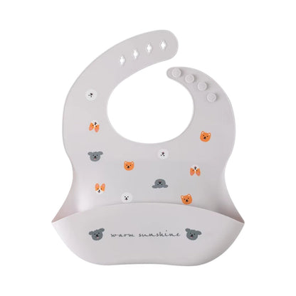 Waterproof silicone baby bib