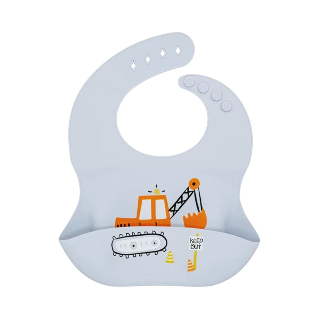 Waterproof silicone baby bib