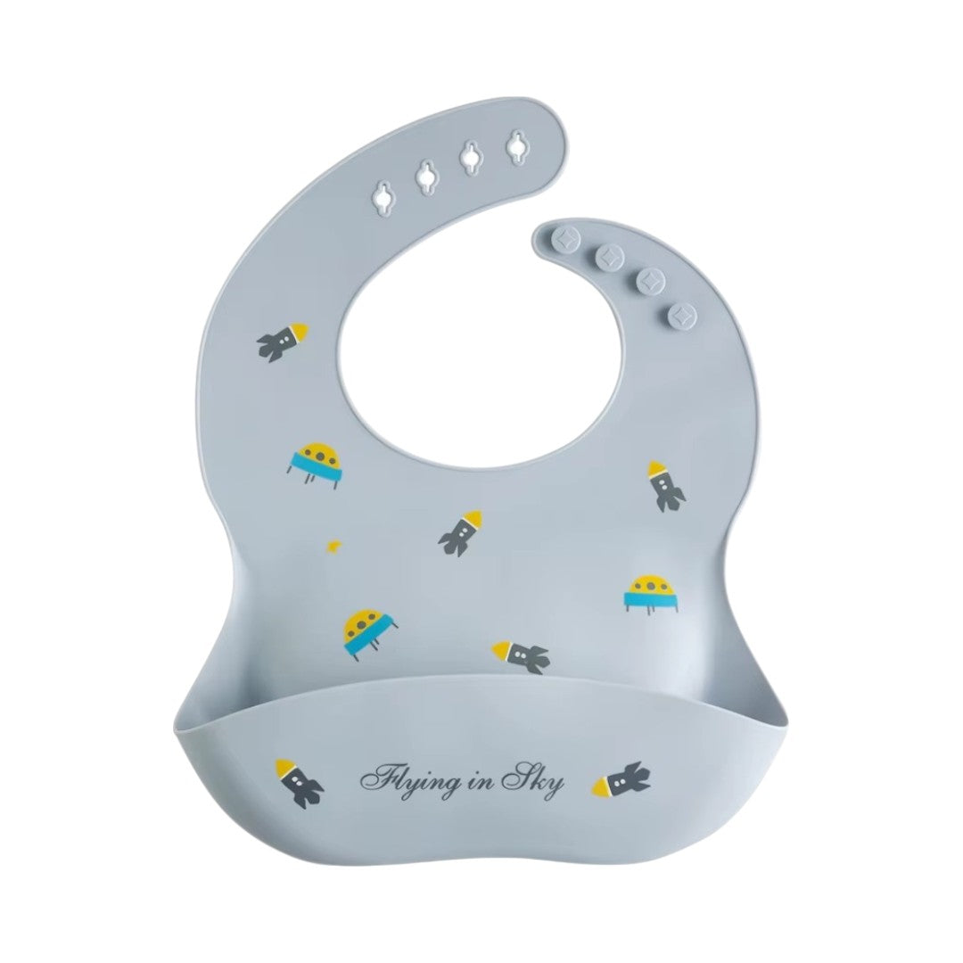 Waterproof silicone baby bib