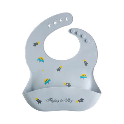 Waterproof silicone baby bib