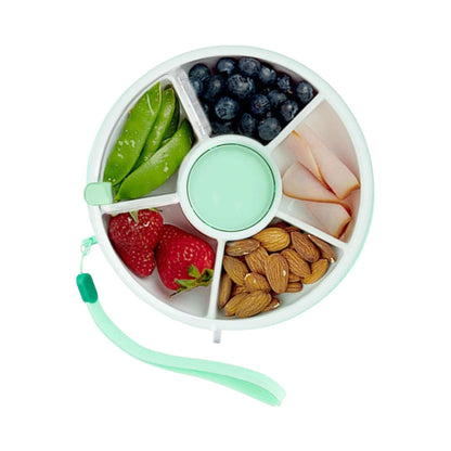 Rotating snack box for children