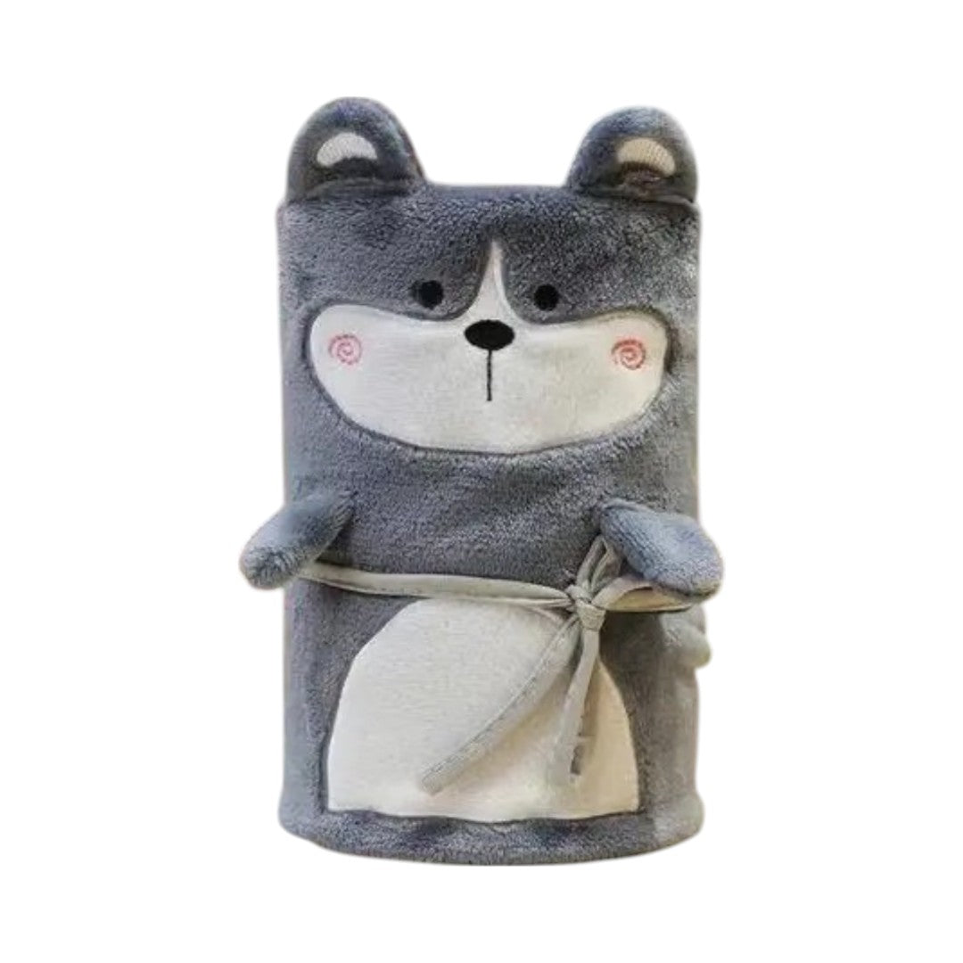 Kids animal fleece blanket