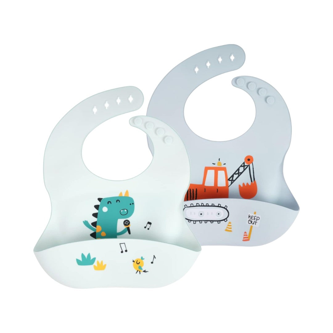 Waterproof silicone baby bib