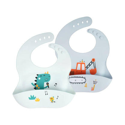 Waterproof silicone baby bib
