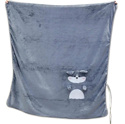Kids animal fleece blanket